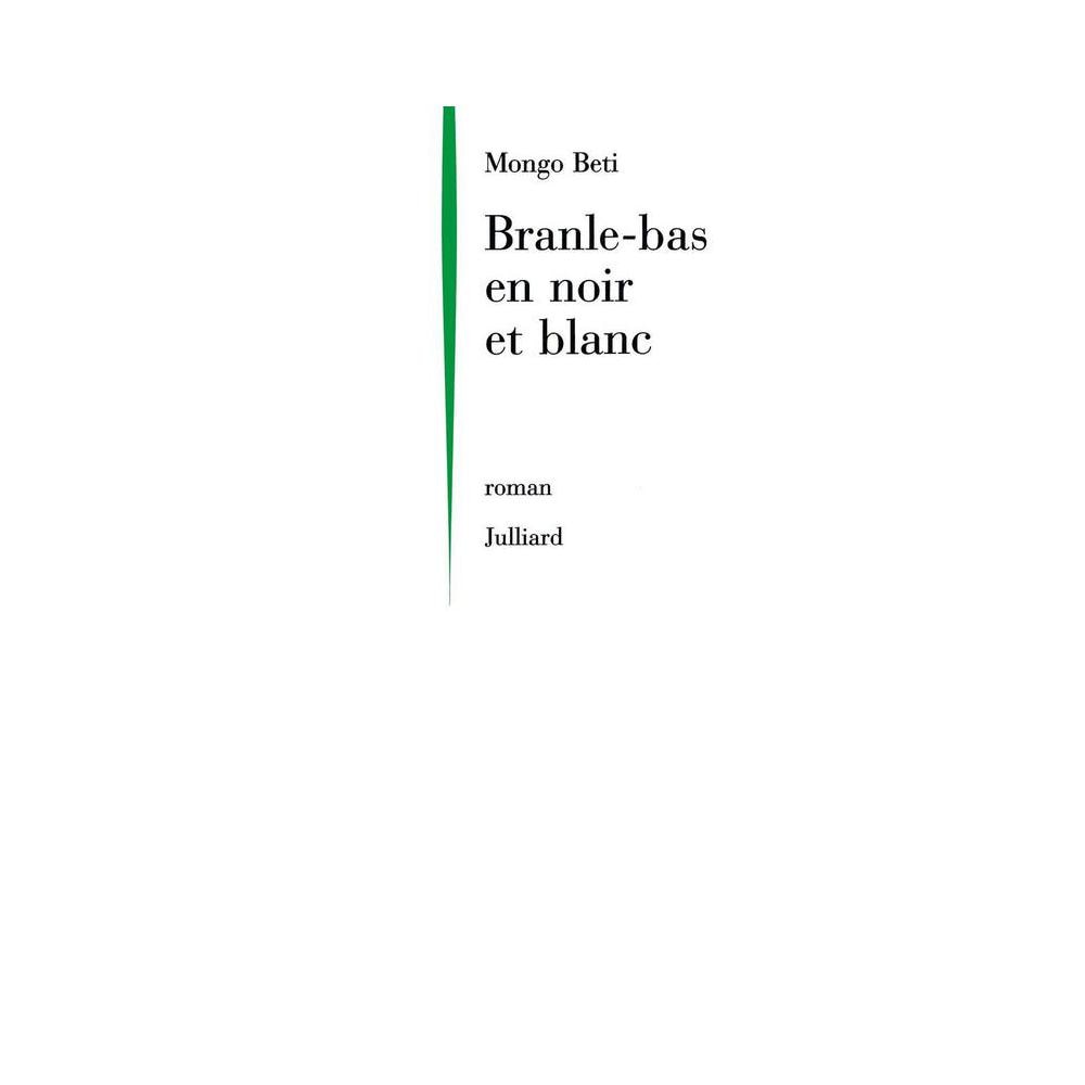 Beti, Branle-Bas En Noir Et Blanc, 9782260015109, Adler, 2000 (OP), Foreign Language Study, Books, 163601